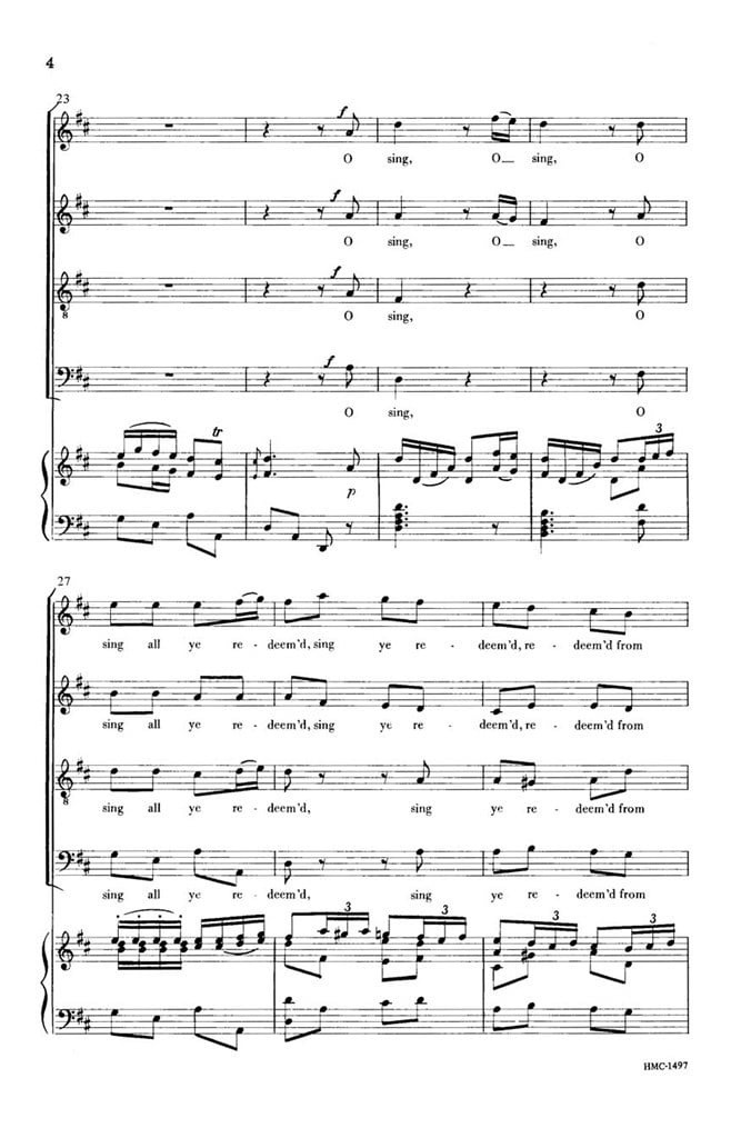 O Sing All Ye Redeemed From Adam's Fall